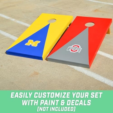 GoSports Wooden Cornhole Boards Set - Durable & Portable
