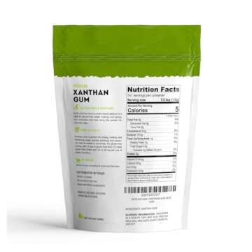 Kate Naturals Xanthan Gum for Baking, Ice Cream & Thickener (8oz, Gluten Free, Food Grade, Skin Care)