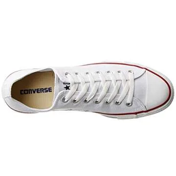 Converse Unisex Chuck Taylor All Star Low Top Optical White Sneakers: Timeless Style and Comfort