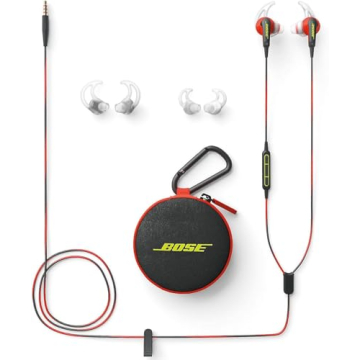 Bose SoundSport In-Ear Headphones (Red) Renewed for Quality Sound