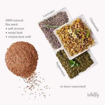 Flax Seed Microwave Heating Pad - Herbal Cold Pack, Perfect for Pain Relief, 6" x 12" (Brown Animals...