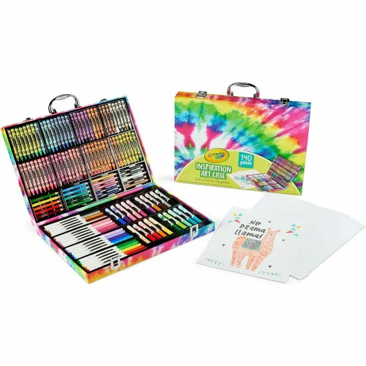 Crayola Art Case Tie-Dye Set for Kids - 140 pcs