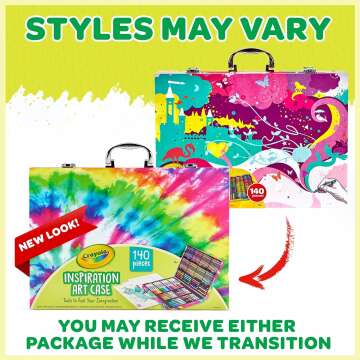 Crayola Art Case Tie-Dye Set for Kids - 140 pcs