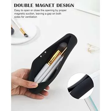 CORNERIA Magnetic Makeup Brush Holder - Stylish & Functional