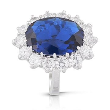 Kate Middleton Inspired Blue Sapphire Engagement Ring