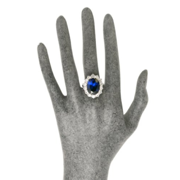 Kate Middleton Inspired Blue Sapphire Engagement Ring
