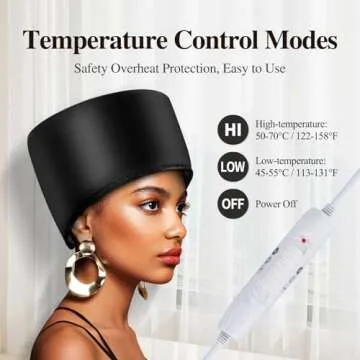 Heated Electric Thermal Hair Steamer Cap for Deep Conditioning