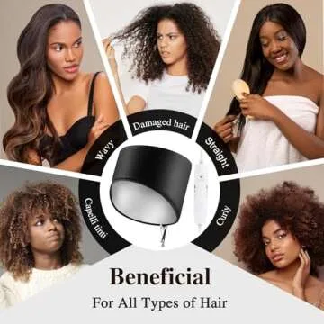 Heated Electric Thermal Hair Steamer Cap for Deep Conditioning