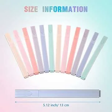 24 Pcs Pastel Highlighters Aesthetic Cute Highlighters with Chisel Aesthetic Pens Assorted Colors Aesthetic Markers School Supplies Highlighters No Bleed for Office Journaling Supplies (Vivid Color)