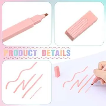 24 Pcs Pastel Highlighters Aesthetic Cute Highlighters with Chisel Aesthetic Pens Assorted Colors Aesthetic Markers School Supplies Highlighters No Bleed for Office Journaling Supplies (Vivid Color)