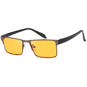 GAMMA RAY OPTICS Blue Light Blocking Orange Glasses for Eye Comfort