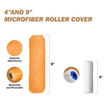 PILOT FISH 17 Pcs Paint Roller Kit for Home Painting