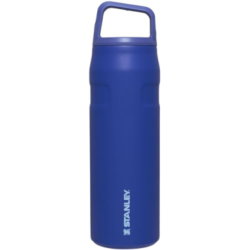 Stanley IceFlow Cap and Carry+ Water Bottle 24 OZ | Wide Mouth Twist Lid | Lightweight & Leakproof f...