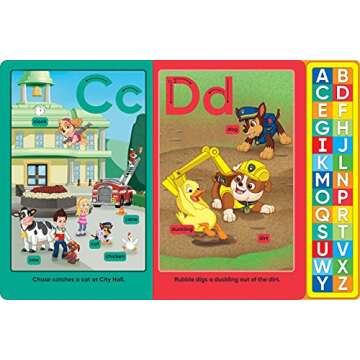 PAW Patrol Chase, Skye, Marshall, and More! - Trace and Say 26-Button Early Learning Sound Book - Alphabet, 100+ First Words, and More! - PI Kids