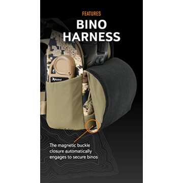 Mystery Ranch Bino Harness 10x Binocular Chest Harness Carrier - Foliage