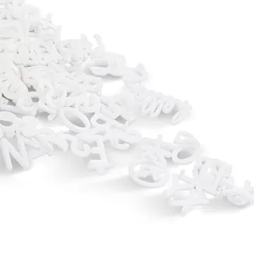 C Crystal Lemon Letter Board with 317 Letters & Frame