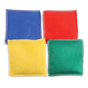 Learning Resources Rainbow Bean Bags - 6 Pieces, PreK+ | Ages 3+ Bean Bags for Kids, Counting and Sorting Toys, Hand Eye Coordination