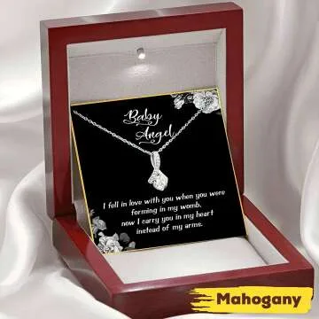 Mom Necklace - Angel Remembrance Sympathy Gift