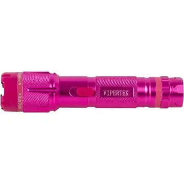 VIPERTEK VTS-T03 Stun Gun with Flashlight for Safety