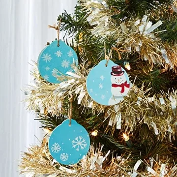 Juvale 48 Pack Wooden Circles for Creative Crafts