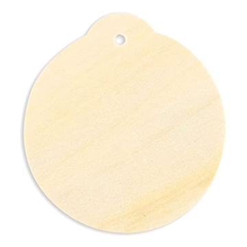 Juvale 48 Pack Wooden Circles for Creative Crafts