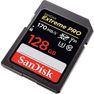 SanDisk 128GB SDXC Extreme Pro Memory Card with Reader