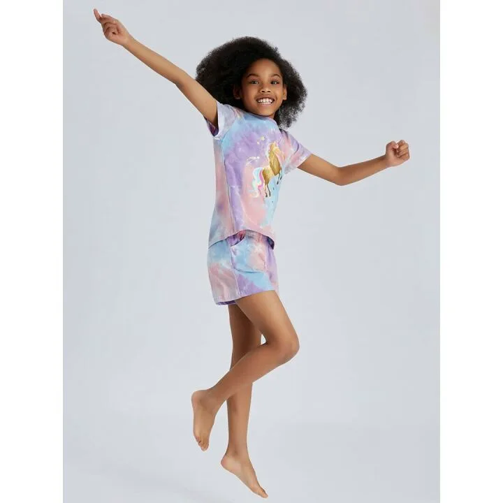Unicorn Panda Pajamas Set for Big Girls Size 6-16