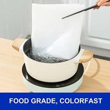 Kazualv Extra Large Silicone Mats for Kitchen Counter, Thick Kitchen Counter Mat Heat Resistant Mat for Countertop Protector Mat, Nonslip XL Silicone Mats for Crafts 23.6”x15.7” Desk Mat Translucent