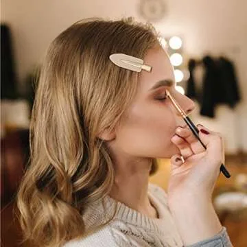 Gootty Elegant No Crease Hair Clips for Hair Styling and Makeup 4 PCS Luxurious No Bend Hair Clips for Women Girls