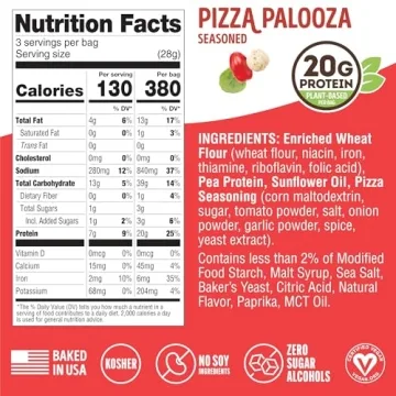 Lenny & Larry's FITZELS Variety Pack, 3 Flavors, 12 Count- Savory Pretzel Snacks Incredibly Tasty, High Protein Salty, Vegan, Kosher 20 g's of Plant Based Protein, 3 oz Each