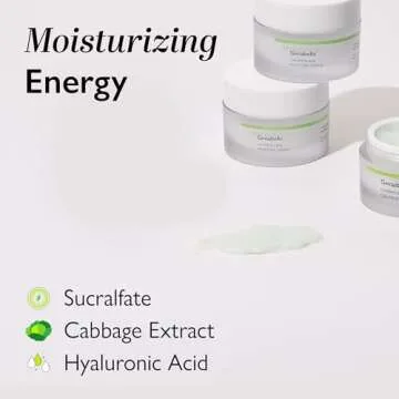 Genabelle Cabbage 73 Calming Cream - Lightweight Watery-Type Moisturizer with CICA, Sucralfate, Hyaluronic Acid, Helps Instantly Calm, & Hydrate the Skin 1.69 fl. oz.