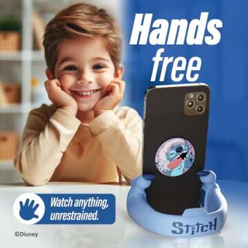 iJoy Disney Stitch Hands Phone Stand - Cute Desk Accessory for All Ages