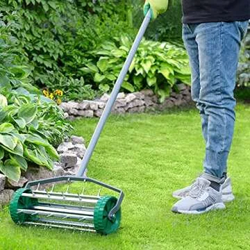 Colwelt Spike Lawn Aerator for Easy Lawn Care