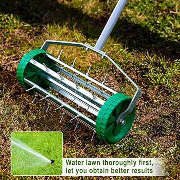 Colwelt Spike Lawn Aerator for Easy Lawn Care