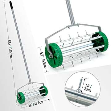 Colwelt Spike Lawn Aerator for Easy Lawn Care