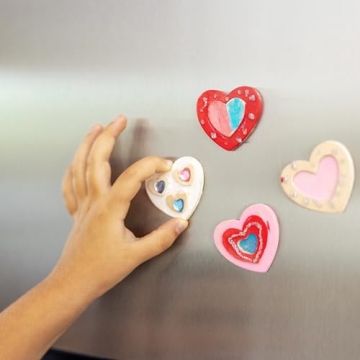 Melissa & Doug Wooden Heart Magnets Craft Kit for Kids