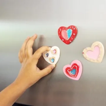 Melissa & Doug Wooden Heart Magnets Craft Kit for Kids