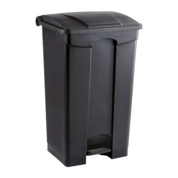 Safco Hands-Free Step On Trash Can - 23 Gallon Capacity