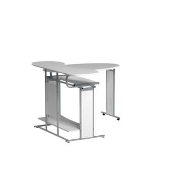 Modern L-Shaped Desk for Home Office and Study Space