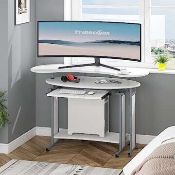 Modern L-Shaped Desk for Home Office and Study Space