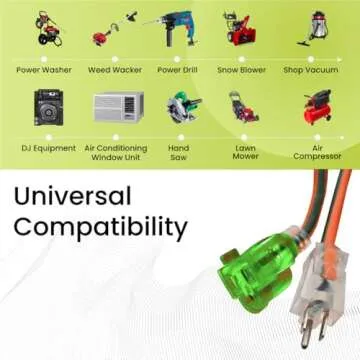 GoGreen Power 14/3 50ft Heavy Duty Extension Cord