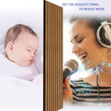 Luxdecor Acoustic Wood Slat Panels - Elegant Noise Control