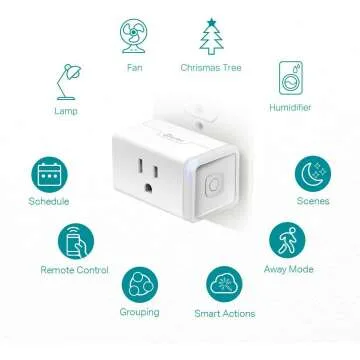 Smart Wi-Fi Outlet Works with Alexa & Google Home