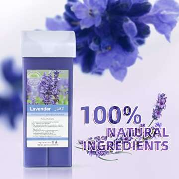 Roll on Wax Warmer Kit, Soft Aloe Vera & Lavender for Hair Removal, Beth Lee Waxing Kit Roll On for ...