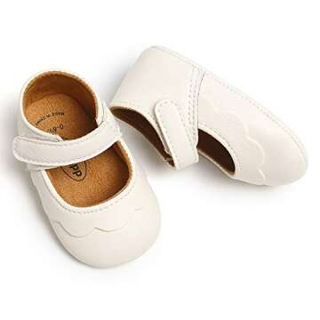 SOFMUO Baby Girls Stylish Non-Slip Mary Jane Flats Shoes