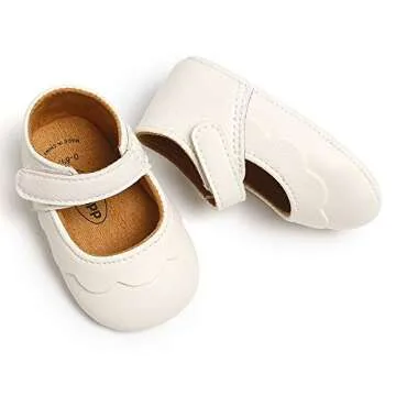 SOFMUO Baby Girls Stylish Non-Slip Mary Jane Flats Shoes