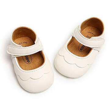 SOFMUO Baby Girls Stylish Non-Slip Mary Jane Flats Shoes