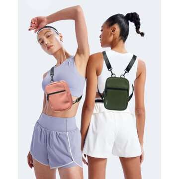 BAPHITY Crossbody Bag Sling Purses for Women Trendy, Convertible Multi Position Fanny Back Pack Slin...