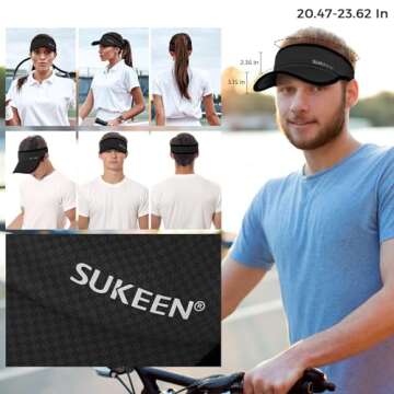 Sukeen Lightweight Sport Visor for Men and Women