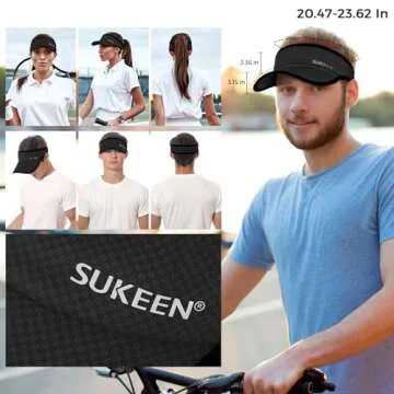 Sukeen Lightweight Sport Visor for Men and Women